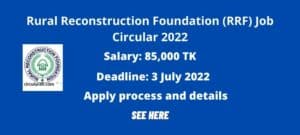 Rural Reconstruction Foundation (RRF) Job Circular 2022