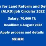 Association for Land Reform and Development (ALRD) Job Circular 2022