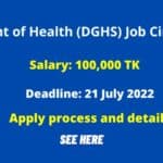 Department of Health (DGHS) Job Circular 2022