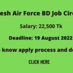 Bangladesh Air Force BD Job Circular 2022