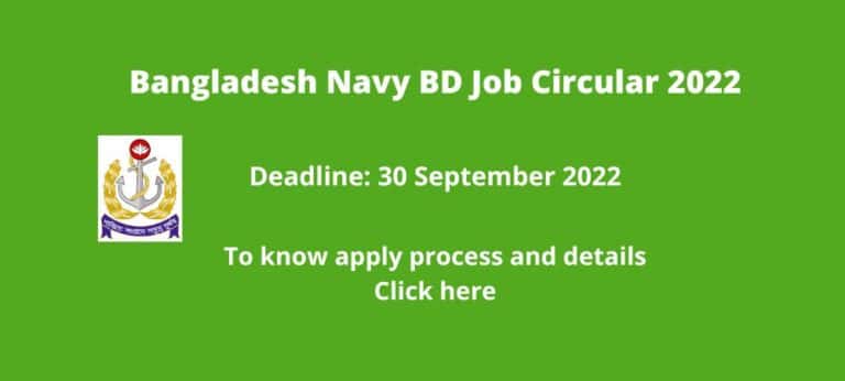 Bangladesh Navy BD Job Circular 2022