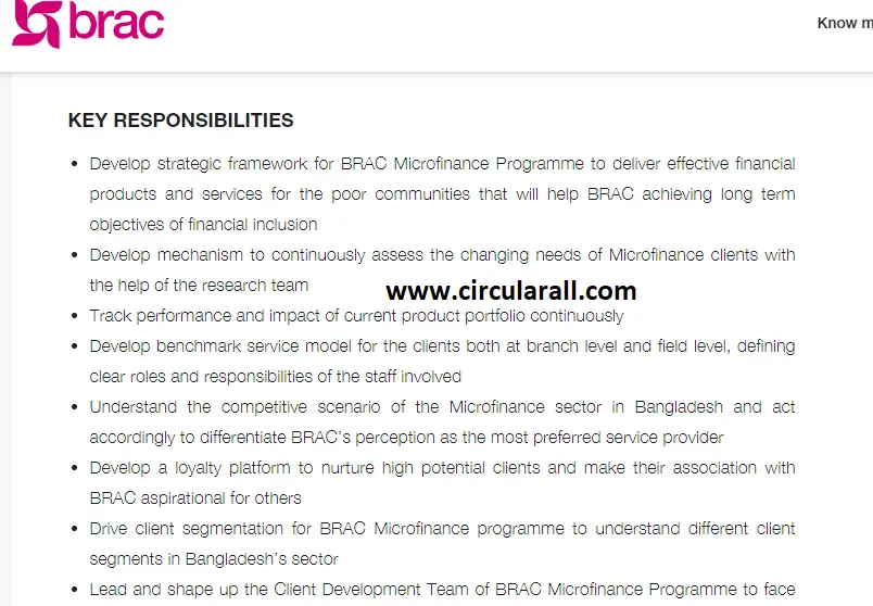 BRAC NGO BD Job Circular 2022