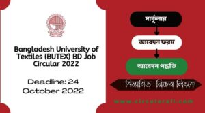 BUTEX BD Job Circular 2022